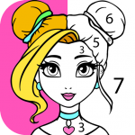 Download Girls Coloring Book - Color by Number for Girls 1.0.8 APK For Android 2019 Apk