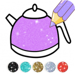 Download Kitchen Coloring Book With Animation - Glitter 3.0 APK For Android Apk