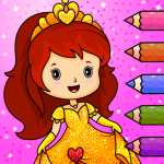 Download Princess Coloring Book 👸🎨 - Games for Girls 🌈 1.0.3 APK For Android