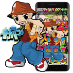 Download Colorful Hiphop Graffiti Cartoon Theme 1.1.3 APK For Android Apk