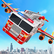 Flying Firefighter Truck Transform Robot Games 15 Apk