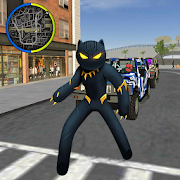 Panther Stickman Rope Hero spider Crime Battle 1.0 Apk