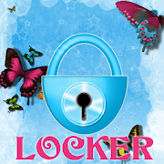 Theme Blue Butterfly GO Locker 5.0 Apk