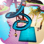 Water Park Craft GO: Waterslide Building Adventure Apk