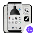 Download Black & White Light APUS Launcher theme 63.0.1001 APK For Android Apk