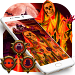 Download Fire Cool Skull Theme 1.1.3 APK For Android Apk