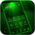 Download Laser light green tech Theme 1.2 APK For Android Apk