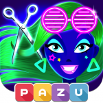 Download Girls Hair Salon Glow - Hairstyle games for kids 1.07 APK For Android Apk