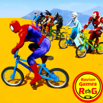 Download Superhero Bmx Racing Simulator game 1.2 APK For Android