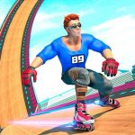 Download Sky Roller Skate Stunts Racing – Impossible Tracks 1.1 APK For Android Apk