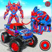 Download Flying Monster Truck Transform Elephant Robot Game 2.0.4 Apk for android