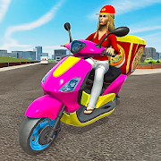 Moto Bike Pizza Delivery – Girl Food Game 5.0 and up