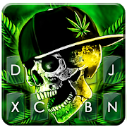 Download Rasta Weed Skull Keyboard Theme 2.3 Apk for android