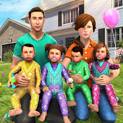 Download Virtual Mother Baby Quadruplets Family Simulator 1.1.0 Apk for android