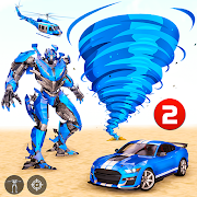 Download Tornado Robot Car Transform: Hurricane Robot Games 1.0.5 Apk for android