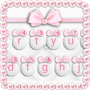 Download Girly Pink Bows Keyboard Theme 1.0 Apk for android Apk