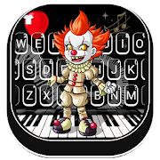 Scary Piano Clown Keyboard Background 1.0