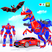 Flying Dino Transform Robot: Dinosaur Robot Games 15