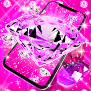 Download Pink diamonds live wallpaper 18.6 Apk for android Apk