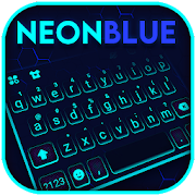 Download Neon Blue Keyboard Theme 1.0 Apk for android Apk