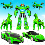 Download Police Dog Drone Robot Car 188 Apk for android