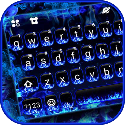 Download Blue Flames Keyboard Theme 7.3.0_0421 Apk for android