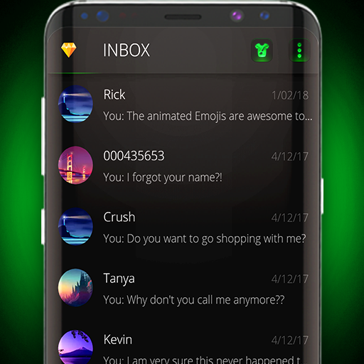 Download Dark mode SMS theme 4.0.14 Apk for android