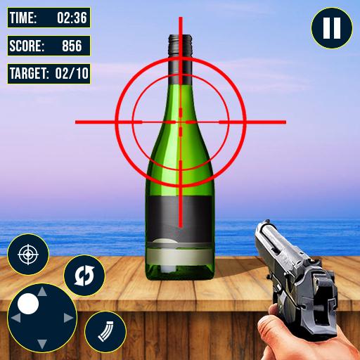 Download Real Bottle Shooting Game 1.0.22 Apk for android