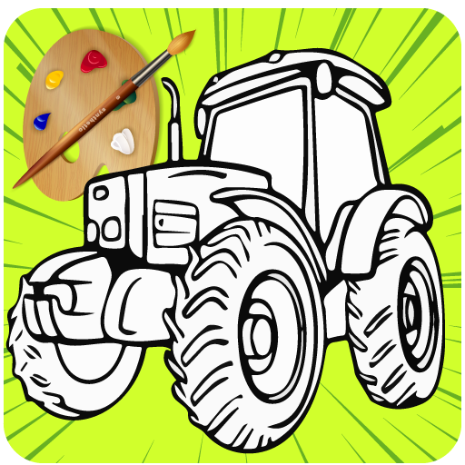 Tractor coloring book malen 0.0.21