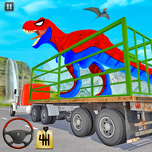 Wild Dino Truck Transport Game 3.0