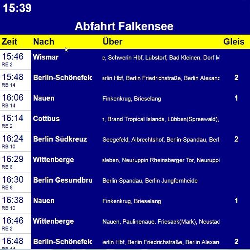 Bahnhoftafel mit GPS 23.1