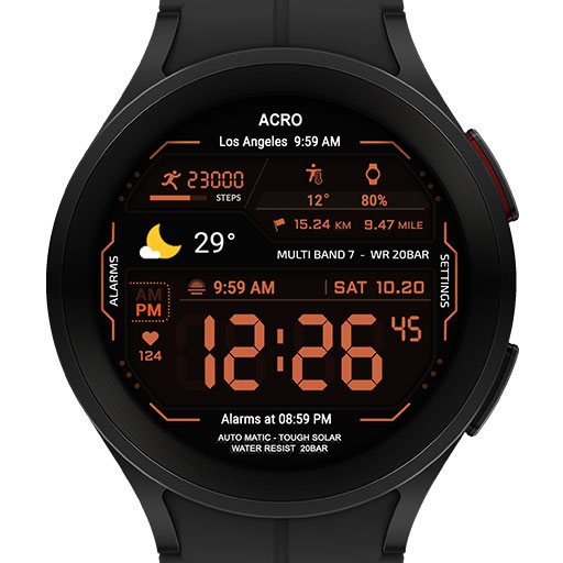 Download ACRO Genix Digi Rev watchface  Apk for android