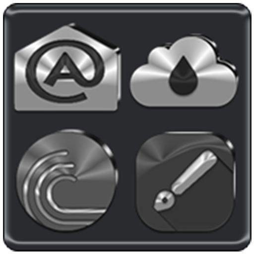 Download Black, Silver & Grey Icon Pack 11.0 Apk for android