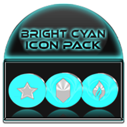 Download Bright Cyan Icon Pack 7.5 Apk for android