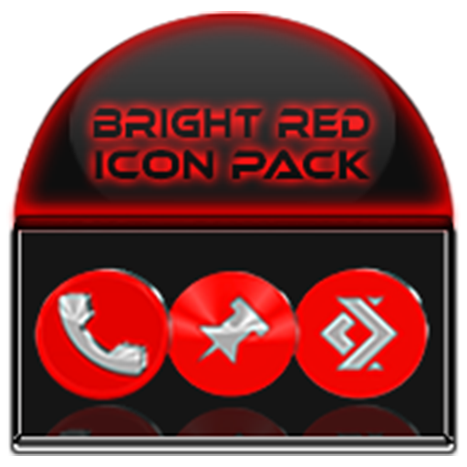 Download Bright Red Icon Pack 7.5 Apk for android