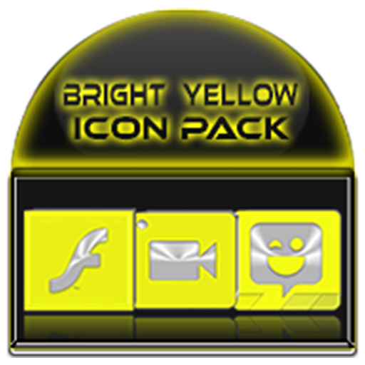 Download Bright Yellow Icon Pack 7.5 Apk for android