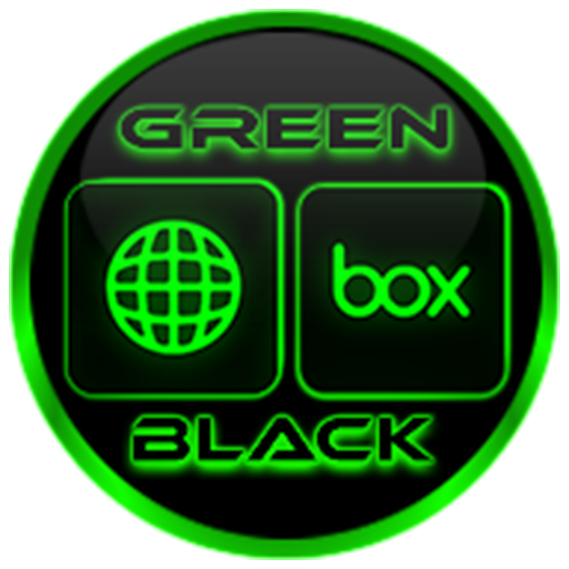 Flat Black and Green IconPack 10.2