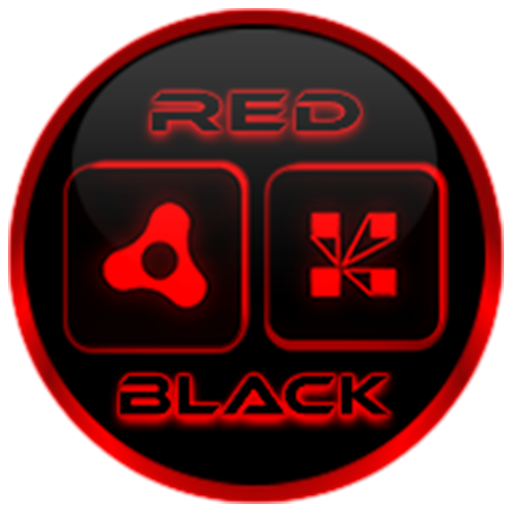 Download Flat Black and Red Icon Pack 10.2 Apk for android