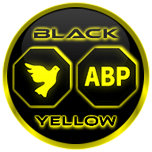 Flat Black and Yellow IconPack 10.2