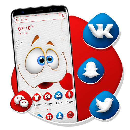 Download Funny Face Launcher Theme 1.3 Apk for android