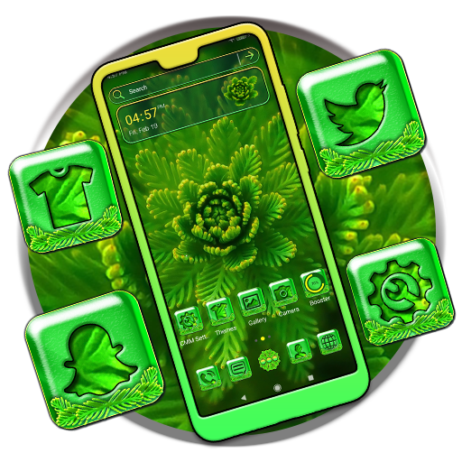 Download Green Leafed Plant Theme 1.3 Apk for android