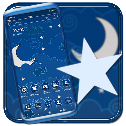 Download Moon Star Blue Theme 1.3 Apk for android