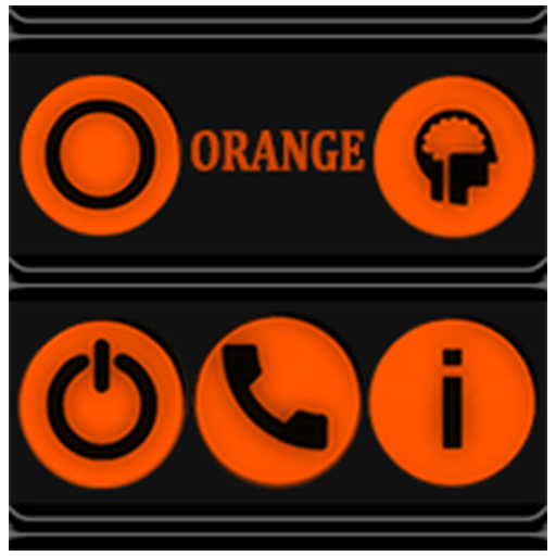 Orange and Black Icon Pack 10.2