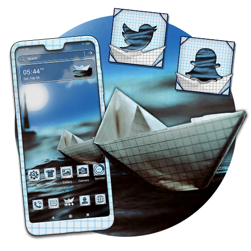 Download Paper Boat Theme 1.3 Apk for android