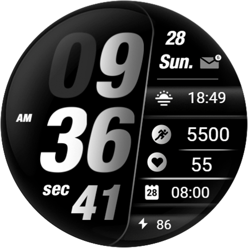 Download RE 02 - Minimal Watch Face  Apk for android