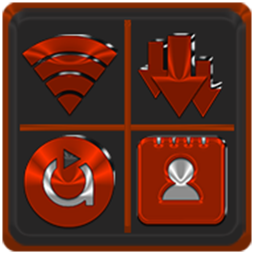 Download Red Orange Icon Pack 6.5 Apk for android