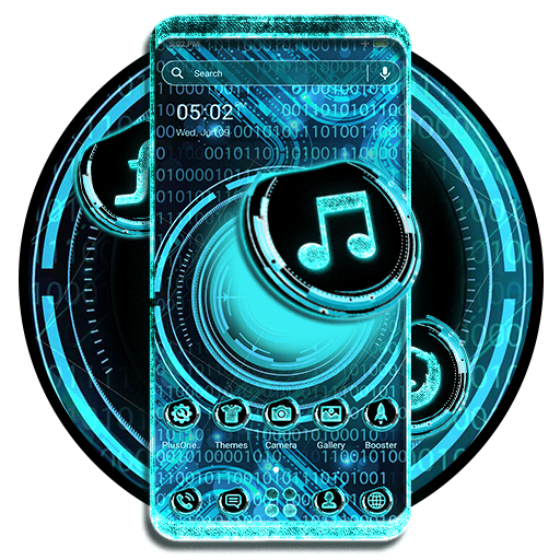 Download Technology Binary Theme 1.3 Apk for android