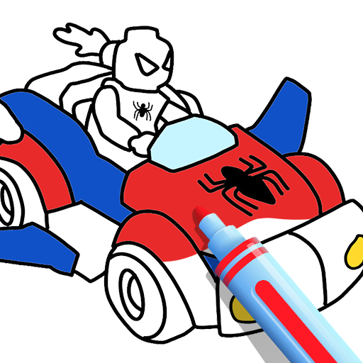 Download Superhero Car : Draw Coloring 1.0.9 Apk for android